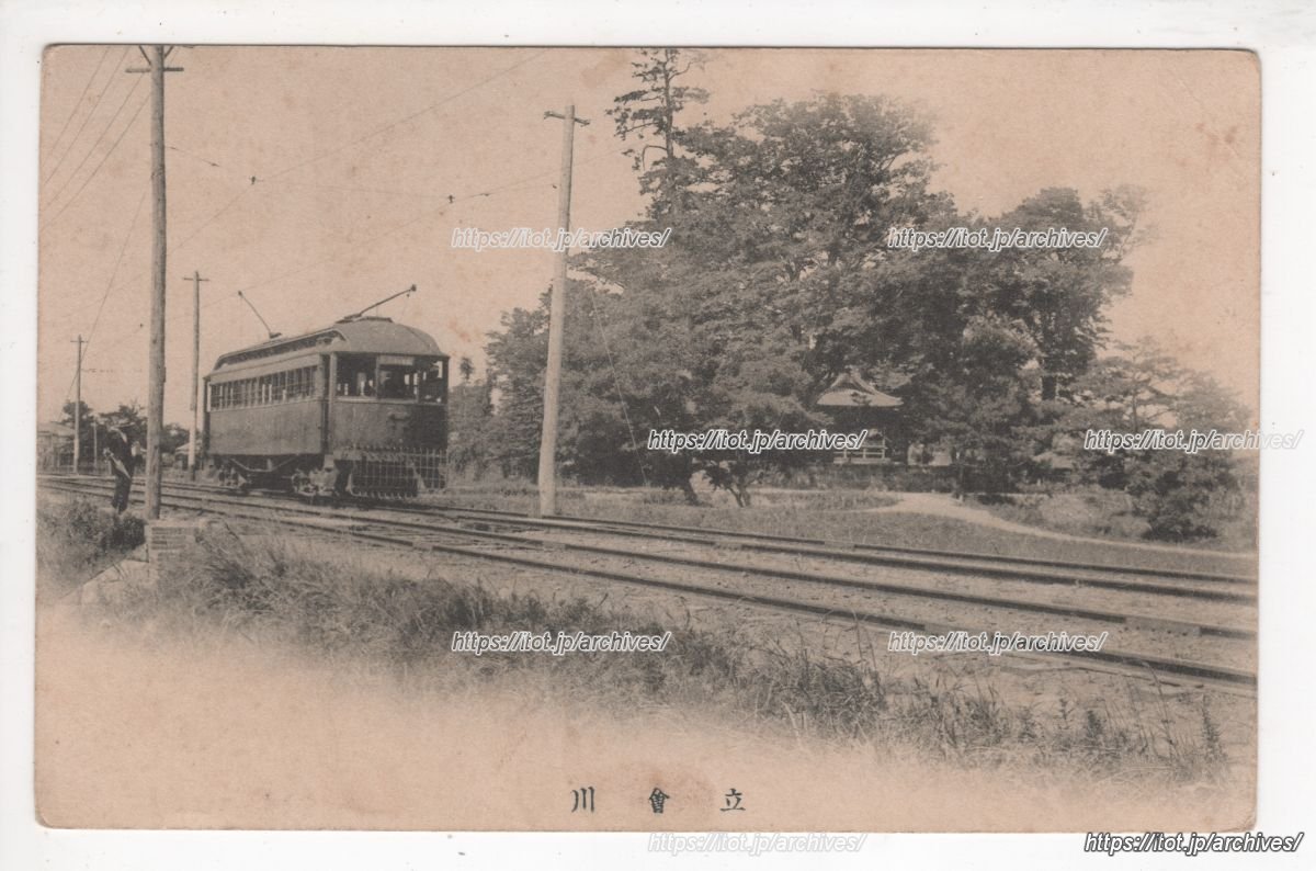 立会川付近の京浜電鉄