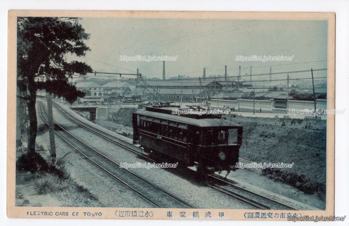 皀角（さいかち）坂付近の中央線