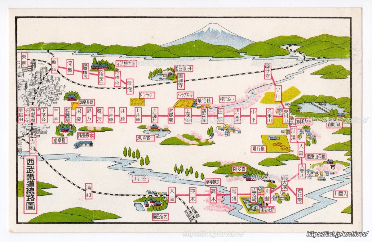 西武鉄道線路図