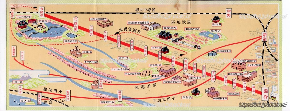 帝都電鉄路線図